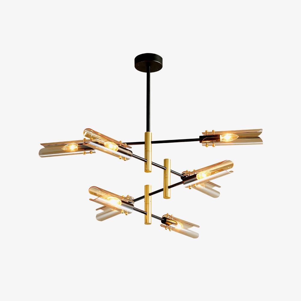 Eloz Chandelier Double 6-Light Modern