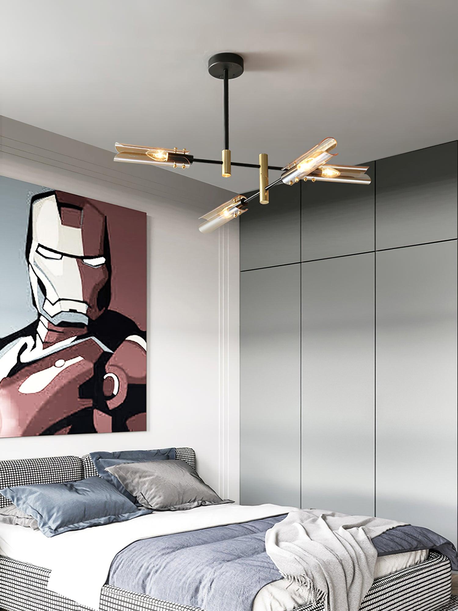 Eloz Chandelier Double 6-Light Modern