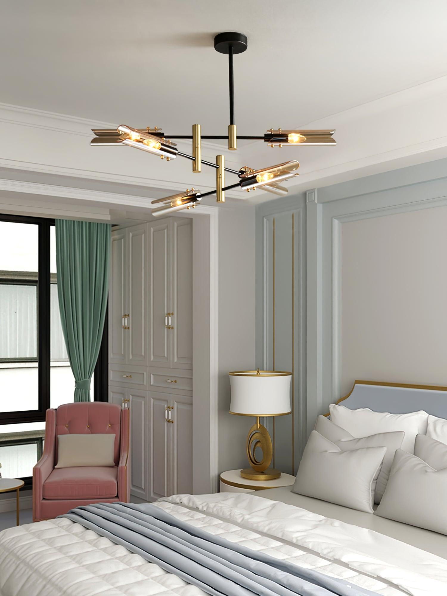 Eloz Chandelier Double 6-Light Modern
