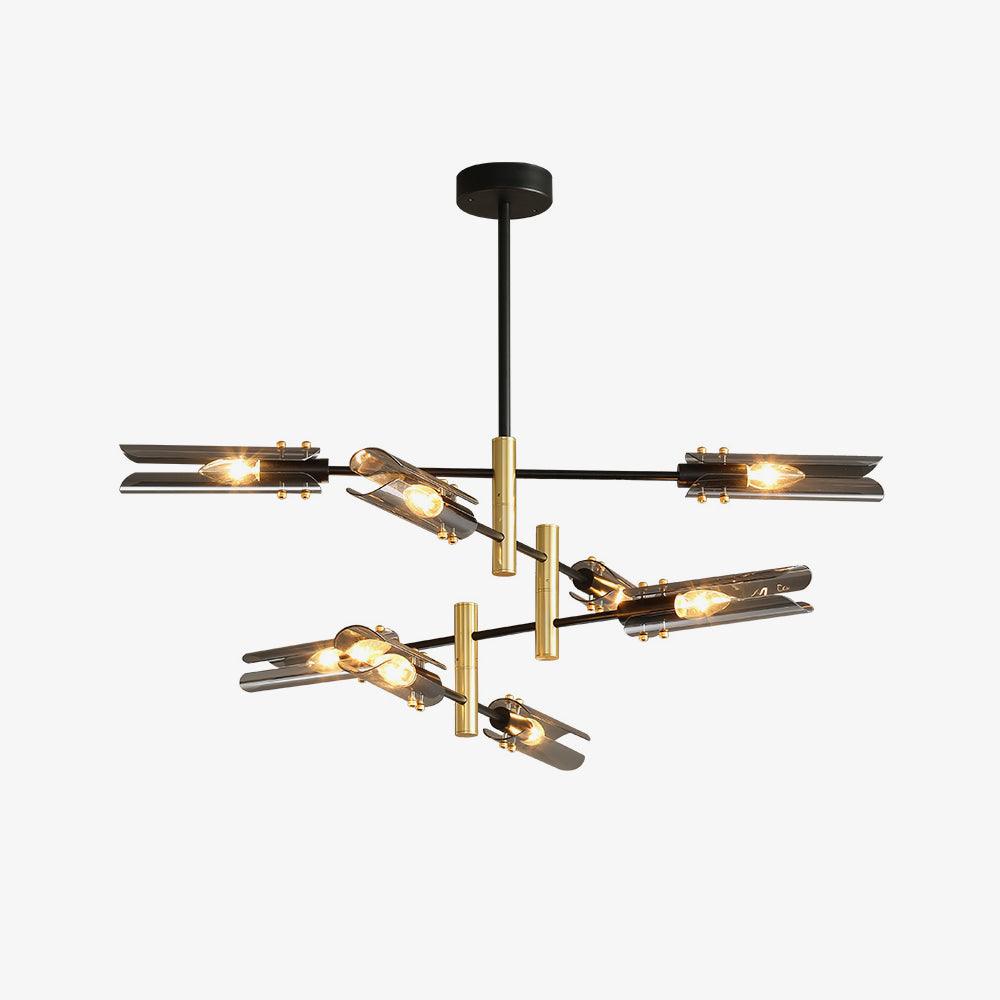 Eloz Chandelier Double 6-Light Modern