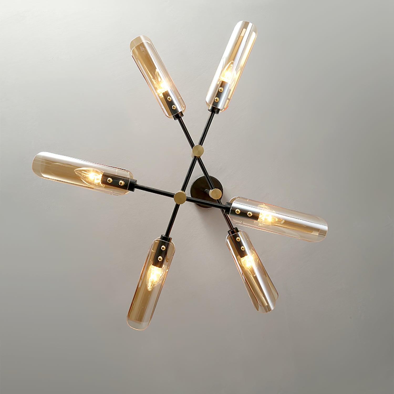 Eloz Chandelier Double 6-Light Modern