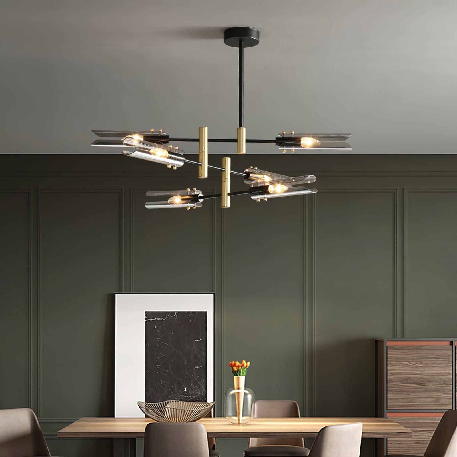 Eloz Chandelier Double 6-Light Modern