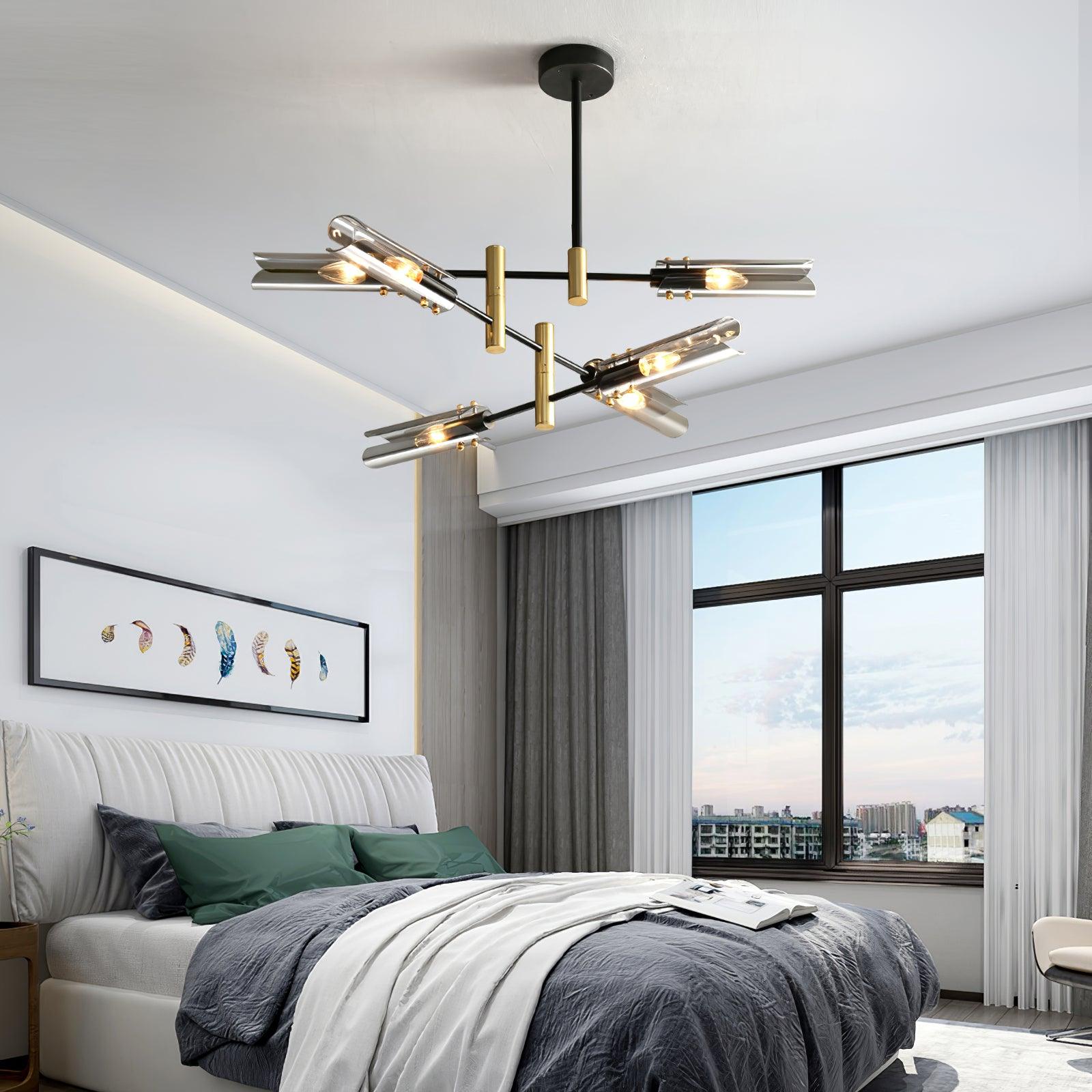 Eloz Chandelier Double 6-Light Modern