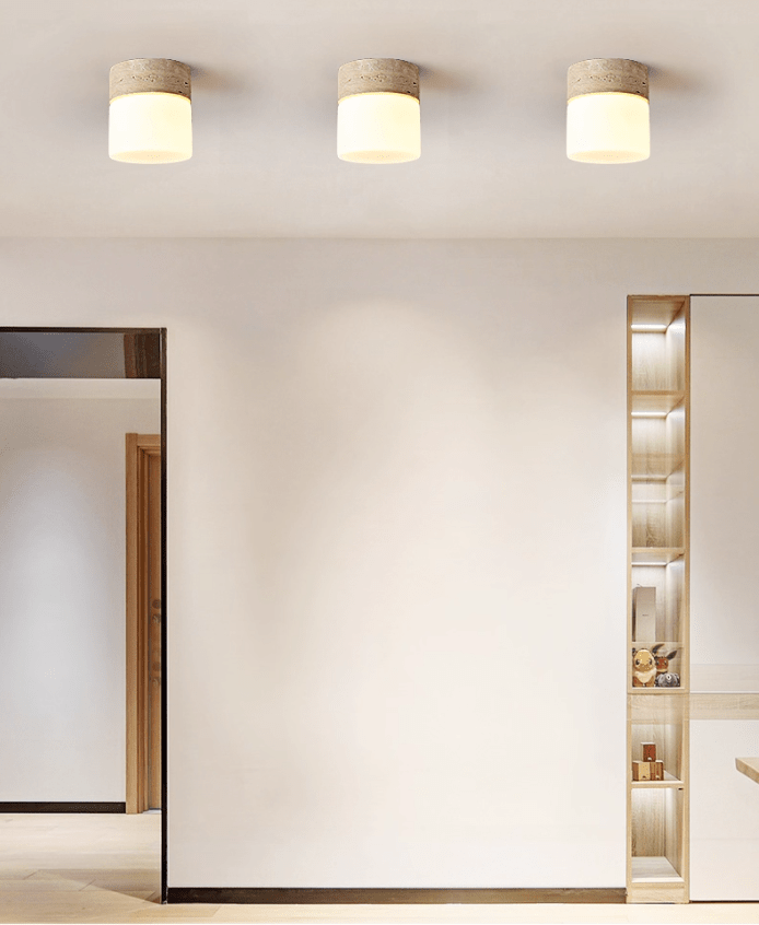 Valirina Travertine Ceiling Lamp