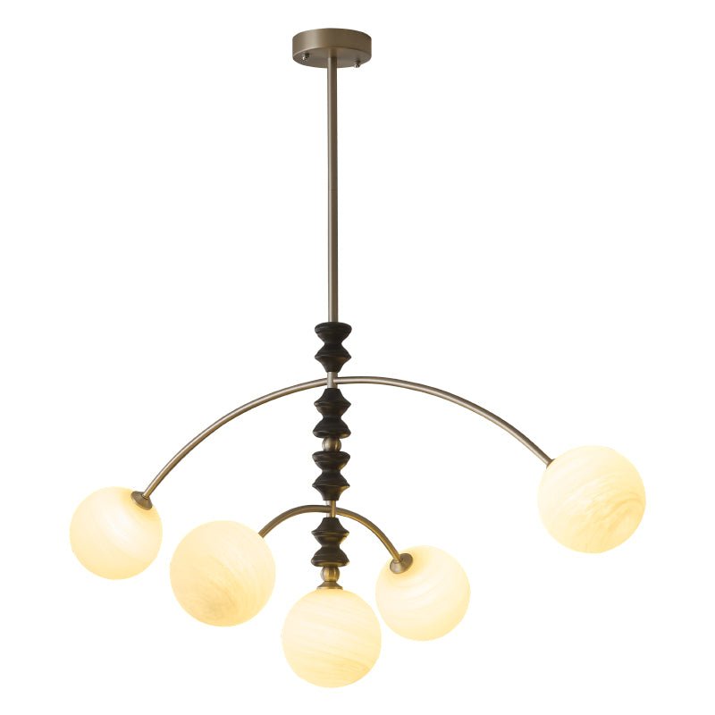 Cucarara Traditional Nordic Art Arc Wood Chandelier