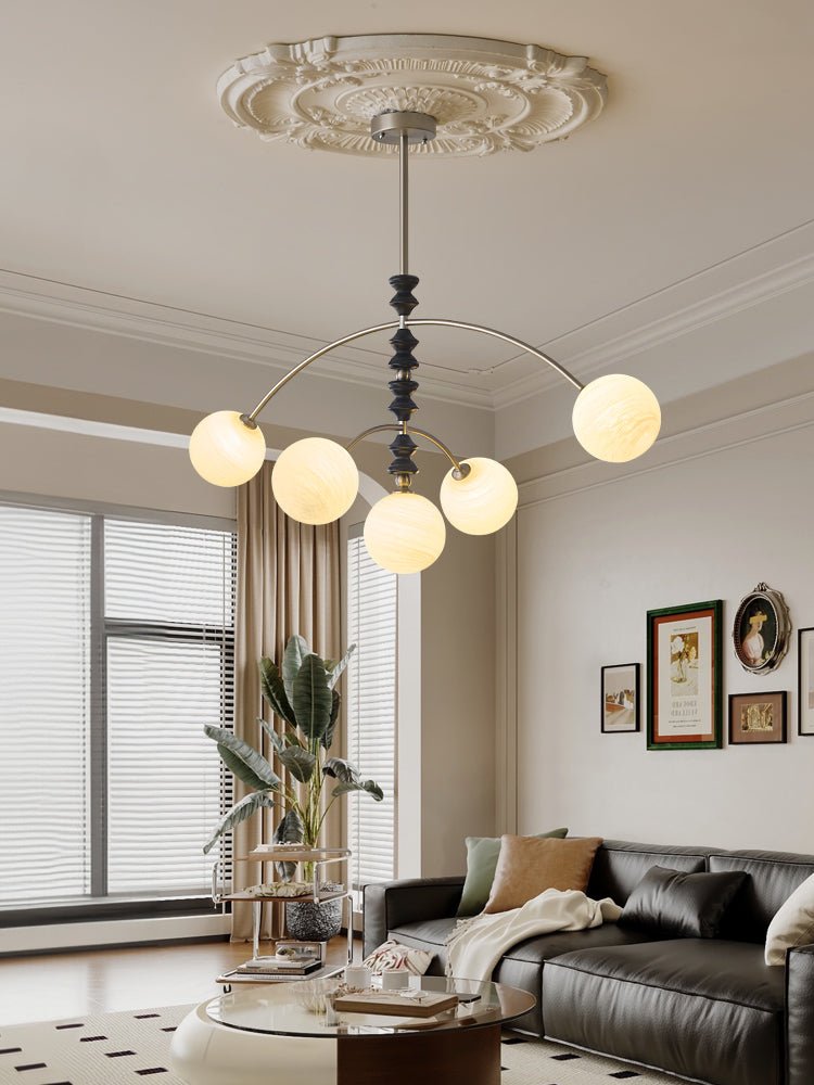 Cucarara Traditional Nordic Art Arc Wood Chandelier