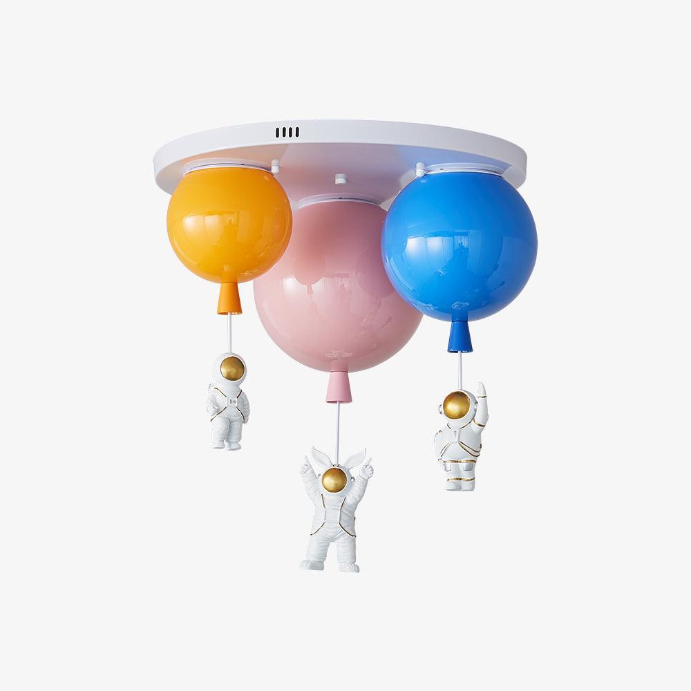Lumanelle Ceiling Lamp Astronaut Glossy Balloon for Kid's Room