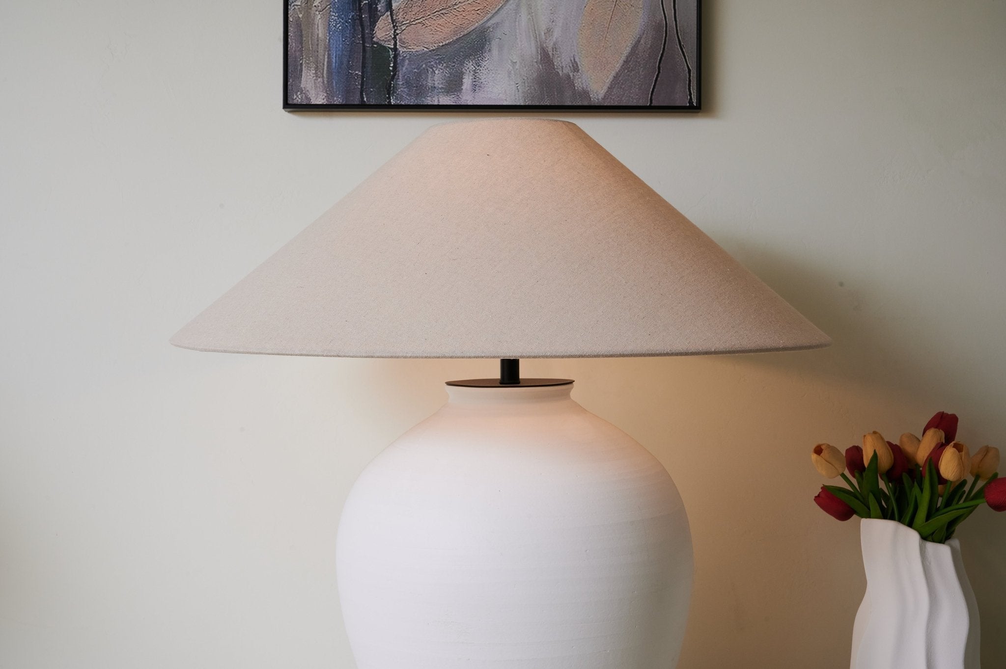 Natalie Minimalist Ceramics Table Lamp