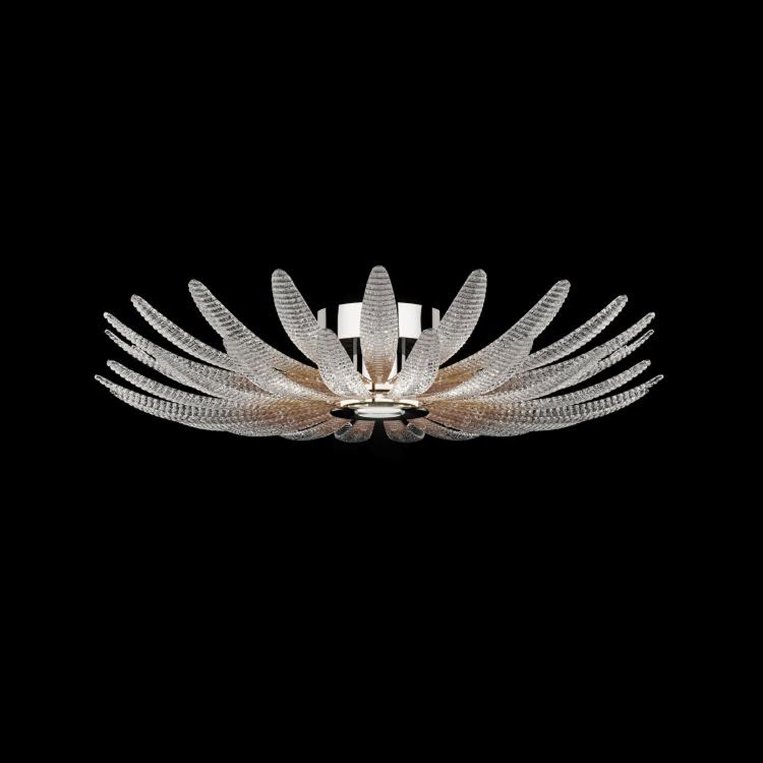 Ignatius Glass Petal Ceiling Light