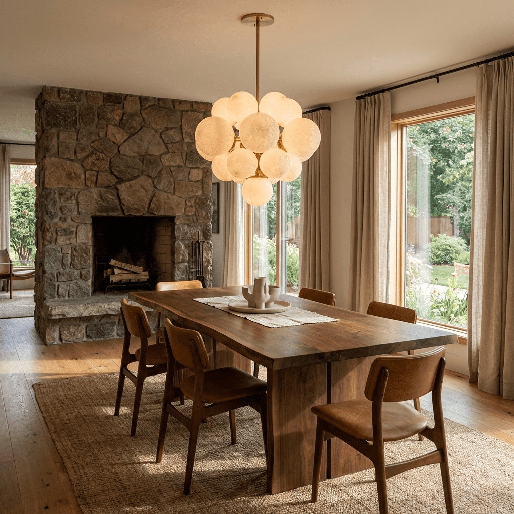 Niveora Cloud Alabaster Cluster Chandelier