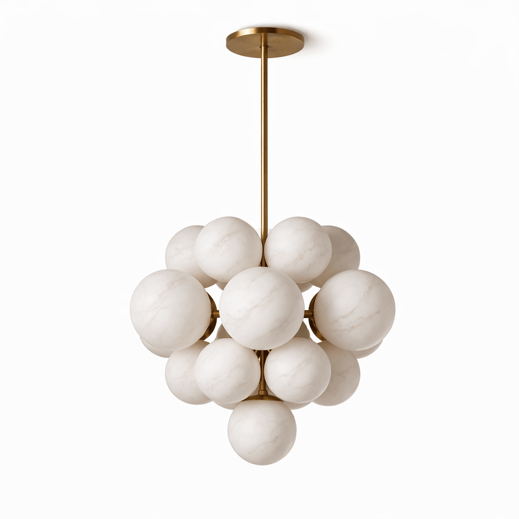 Niveora Cloud Alabaster Cluster Chandelier