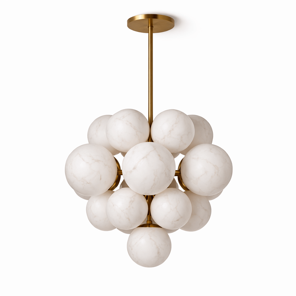 Niveora Cloud Alabaster Cluster Chandelier