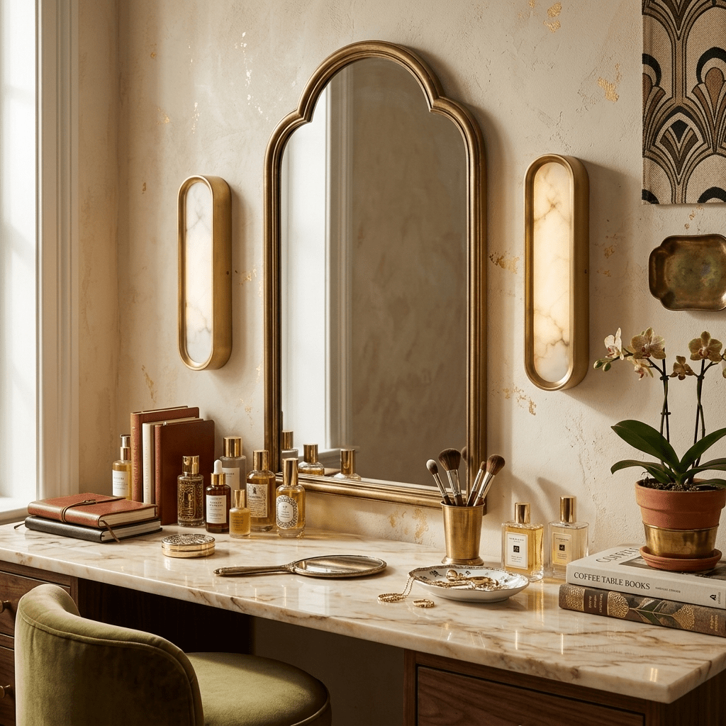 Evariste Aurelia Arch Alabaster Wall Light