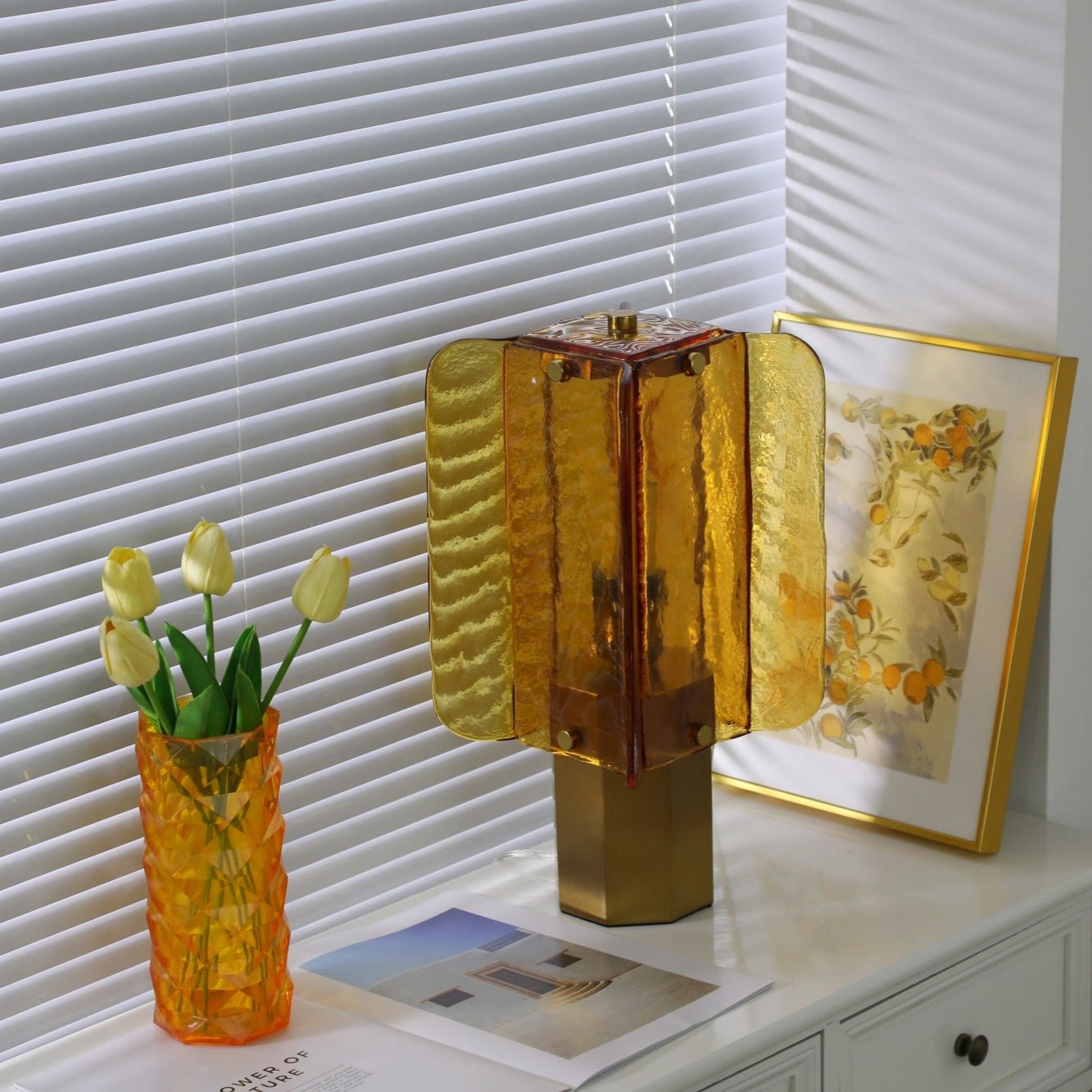 Aurelia Glass Table Lamp - Neutral Decor