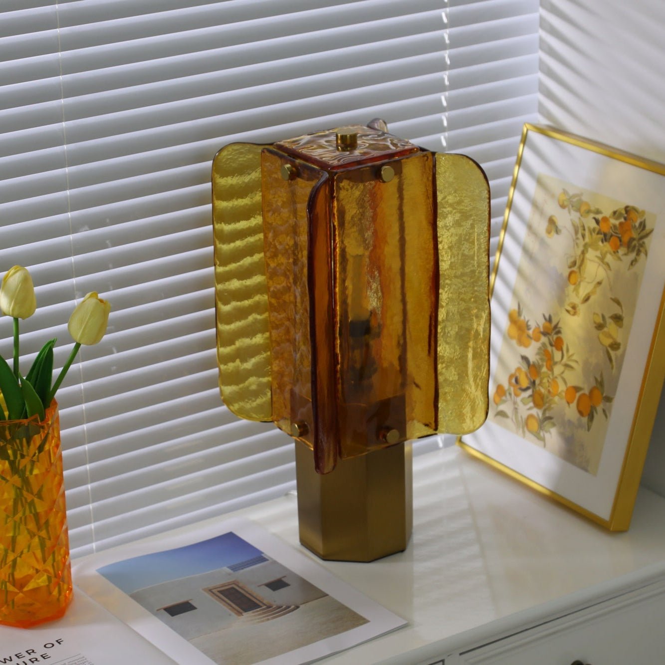 Aurelia Glass Table Lamp - Neutral Decor
