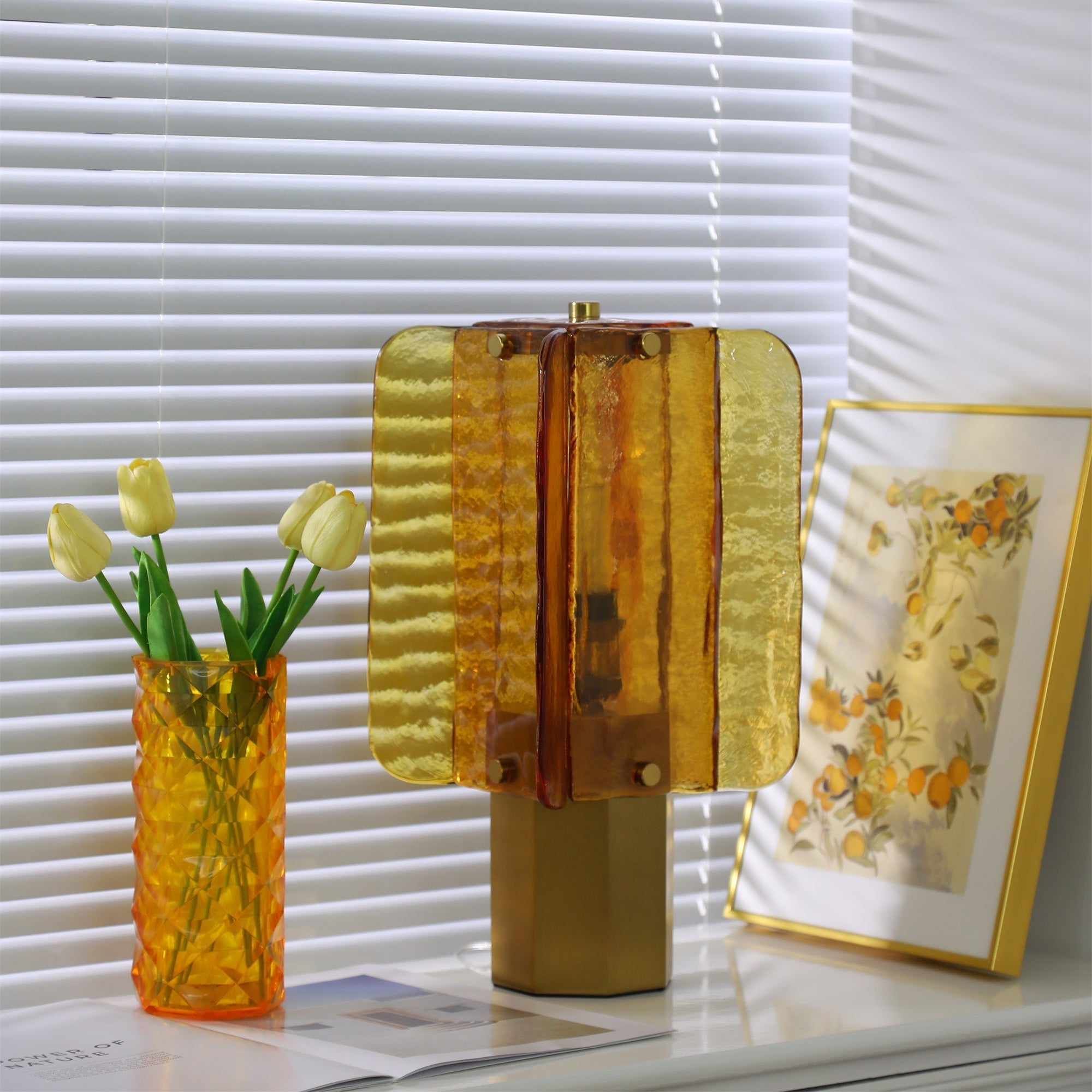 Aurelia Glass Table Lamp - Neutral Decor