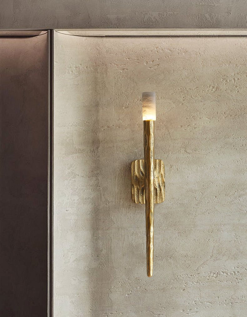 Julius Alabaster Cylindrical Minimalist Wall Lamp