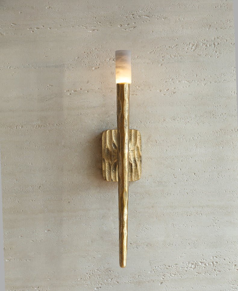 Julius Alabaster Cylindrical Minimalist Wall Lamp