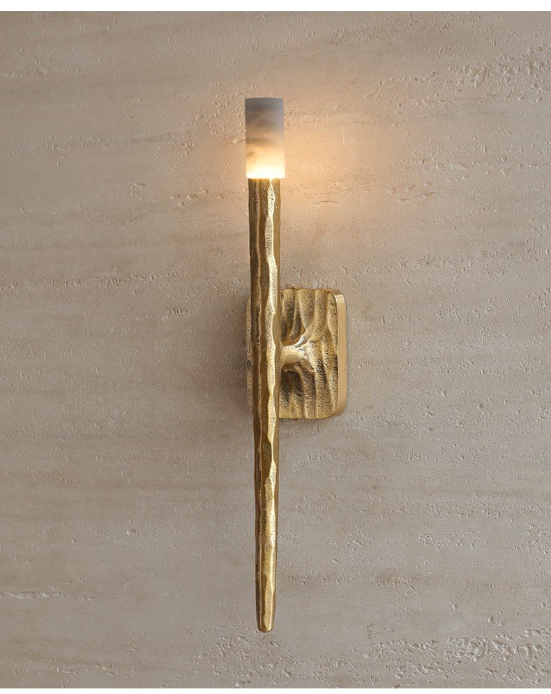 Julius Alabaster Cylindrical Minimalist Wall Lamp
