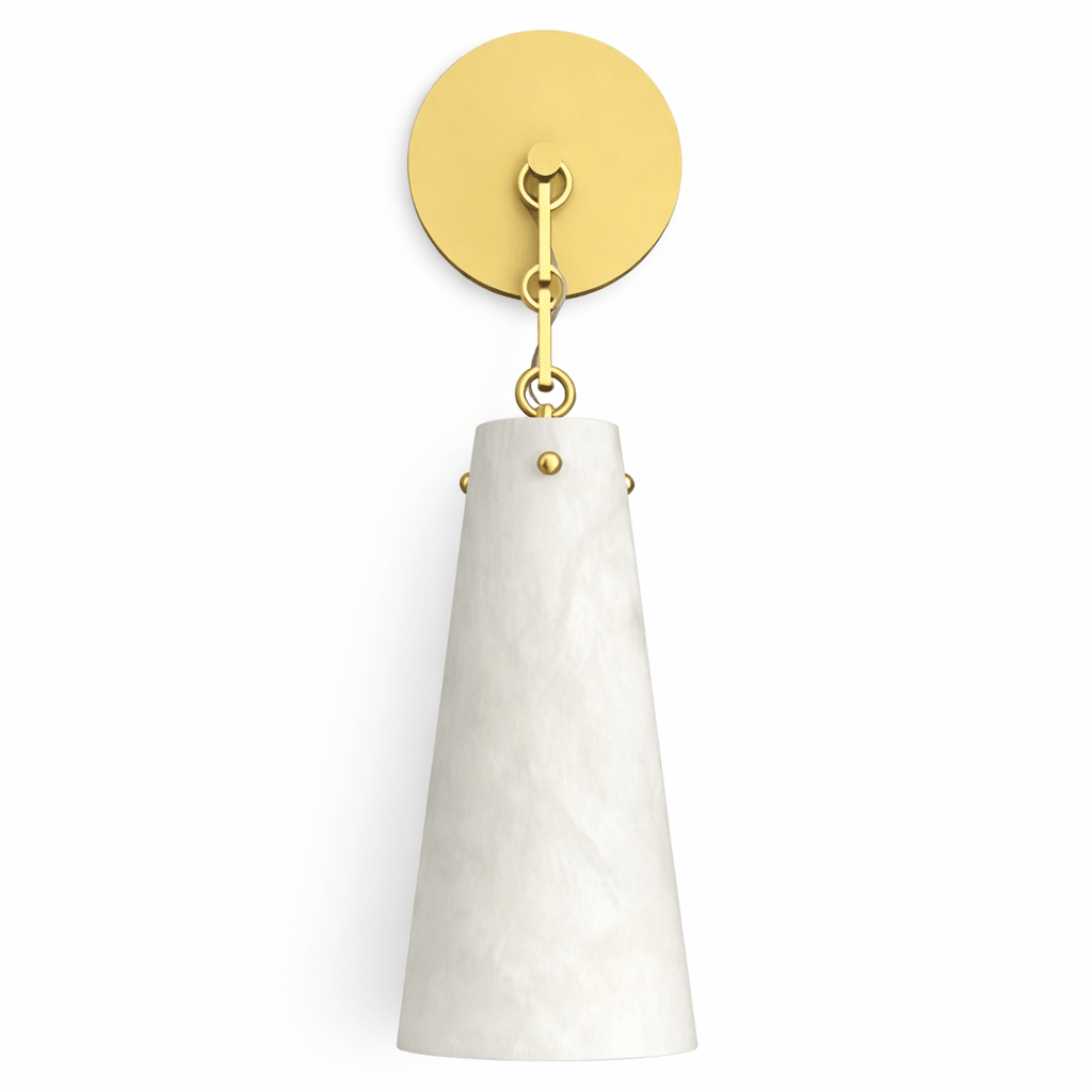 Alborelle Tapered Alabaster Wall Sconce
