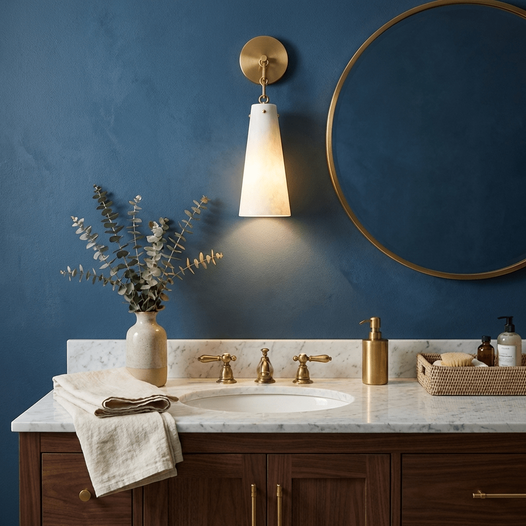 Alborelle Tapered Alabaster Wall Sconce