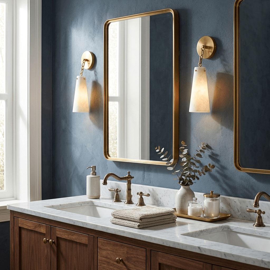 Alborelle Tapered Alabaster Wall Sconce