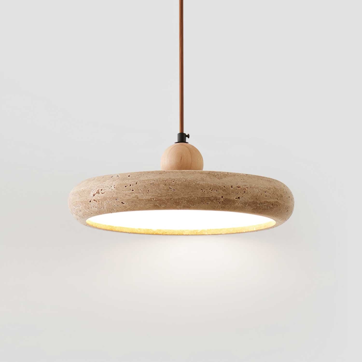 Noraraine Minimalist Travertine Pendant Light