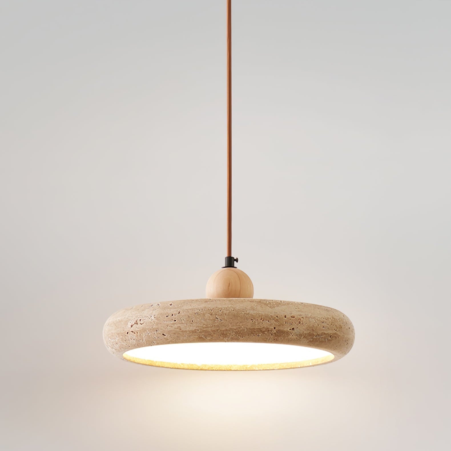 Noraraine Minimalist Travertine Pendant Light