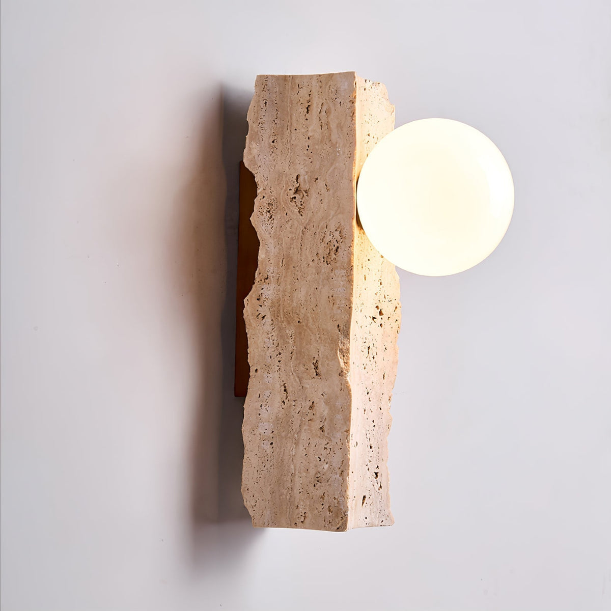 Elnoren Organic Travertine Wall Light