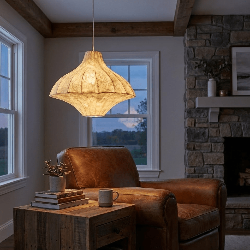 Aurielle Silk Pavilion Pendant Lamp