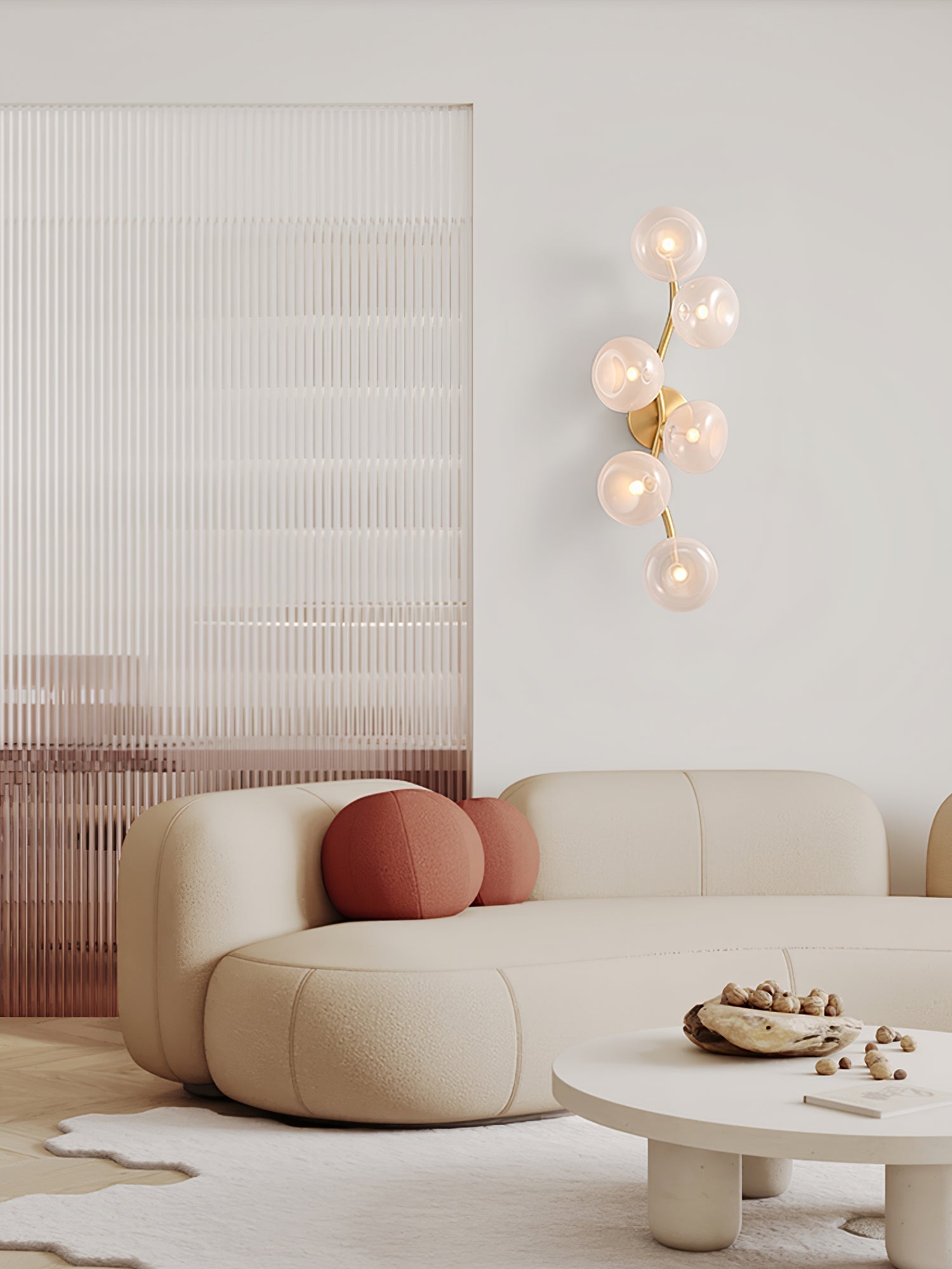 Velarina Wall Lamp Vine Nordic Art Glass Metal