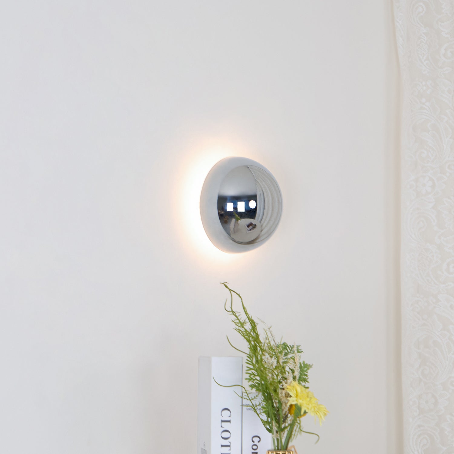 Virixy Modern Minimalist Sphere Sconce Wall Lamp