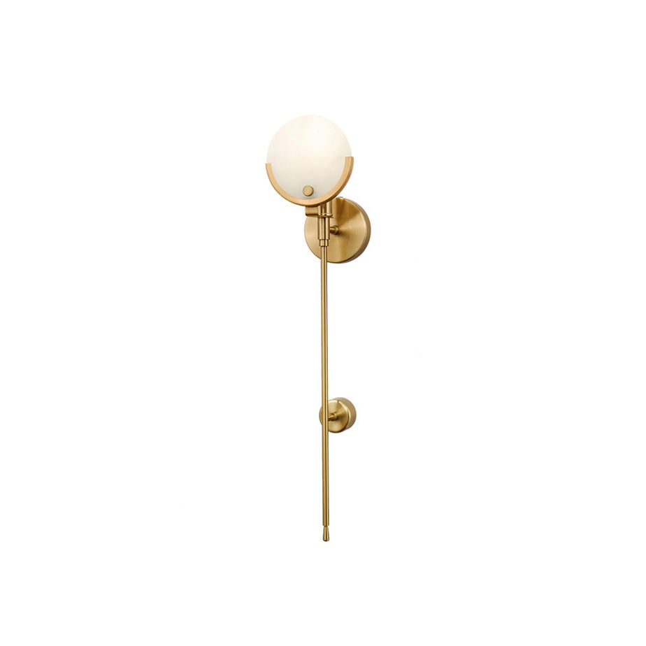 Lumibrook Cradle Alabaster Globe Indoor Wall Light