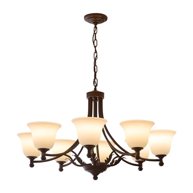 Elorira Traditional Elegance Bloom Glass Chandelier
