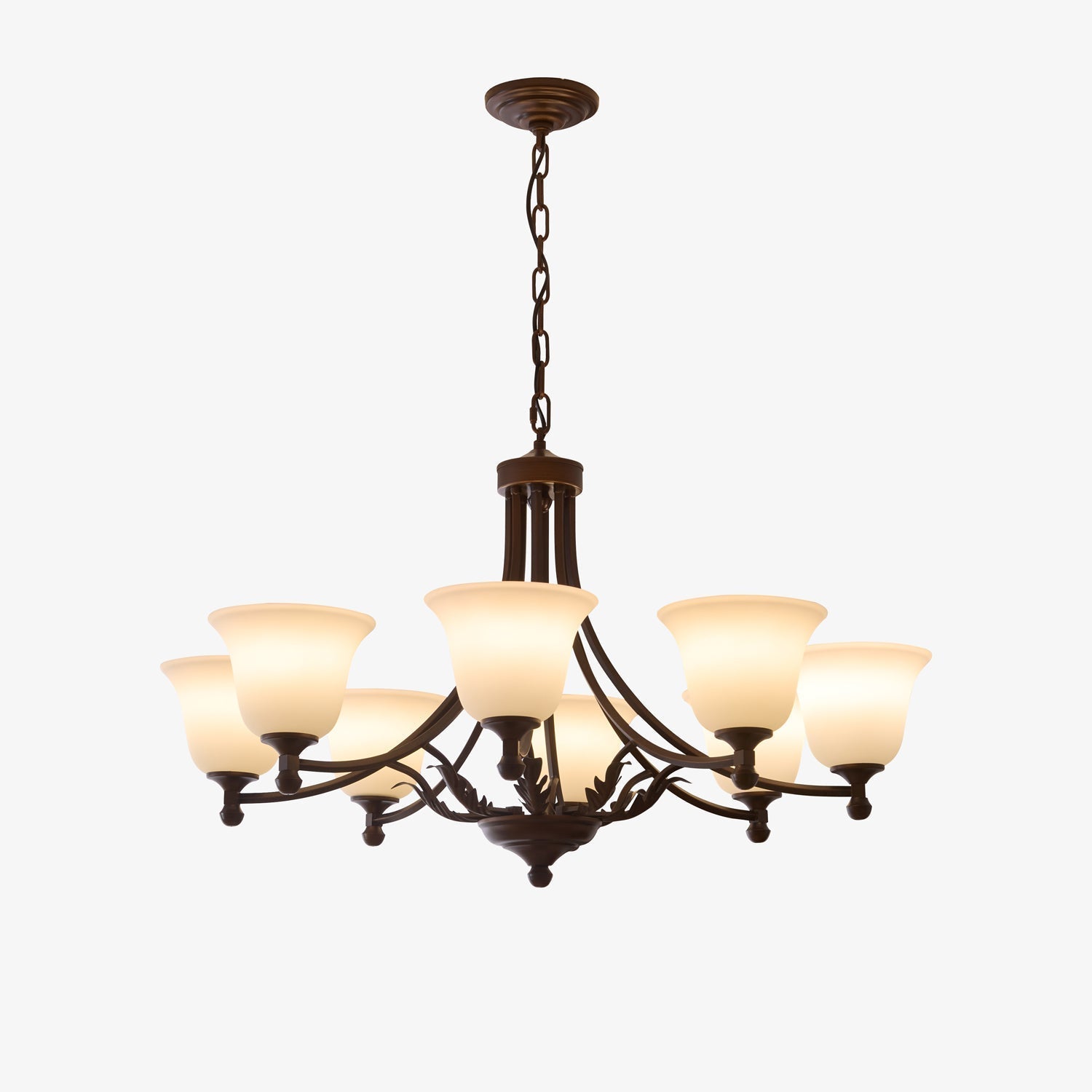 Elorira Traditional Elegance Bloom Glass Chandelier