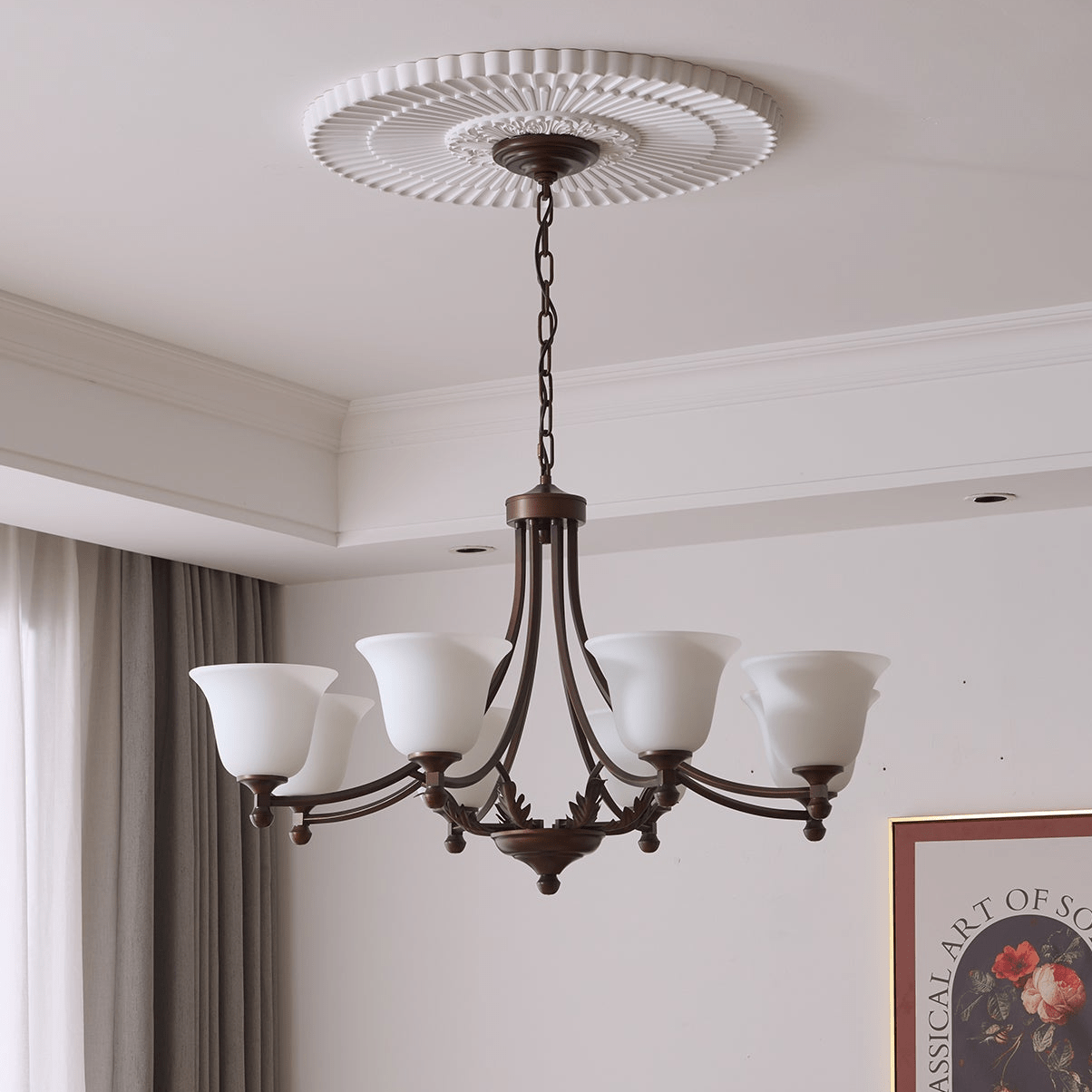 Elorira Traditional Elegance Bloom Glass Chandelier