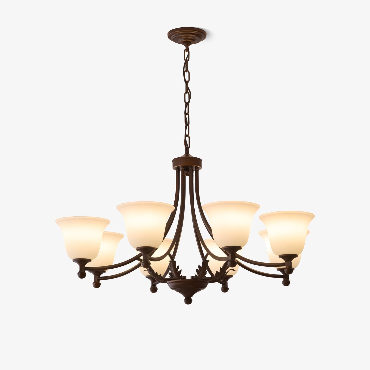 Elorira Traditional Elegance Bloom Glass Chandelier