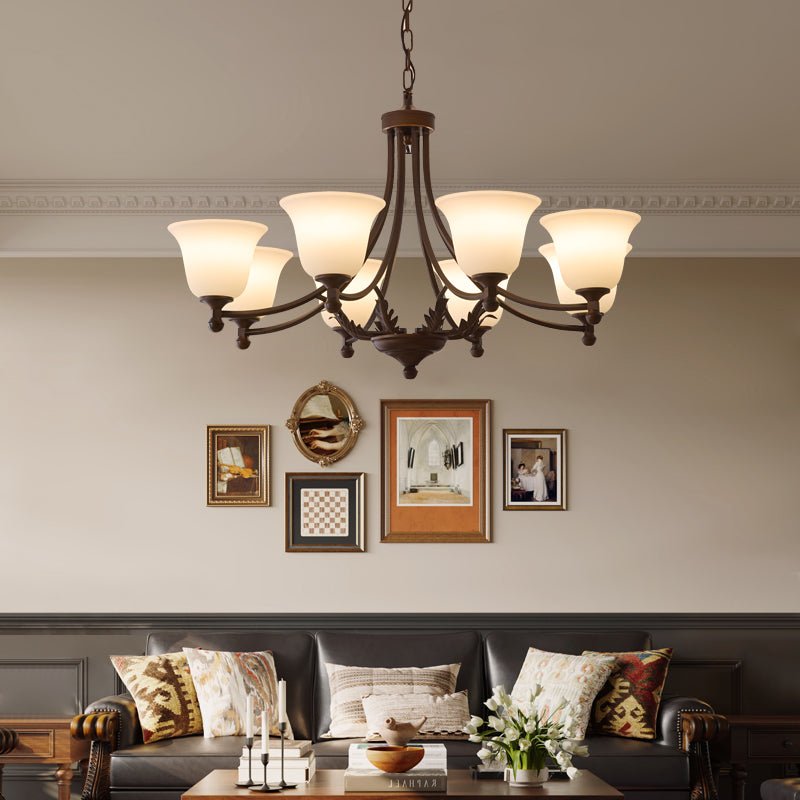 Elorira Traditional Elegance Bloom Glass Chandelier