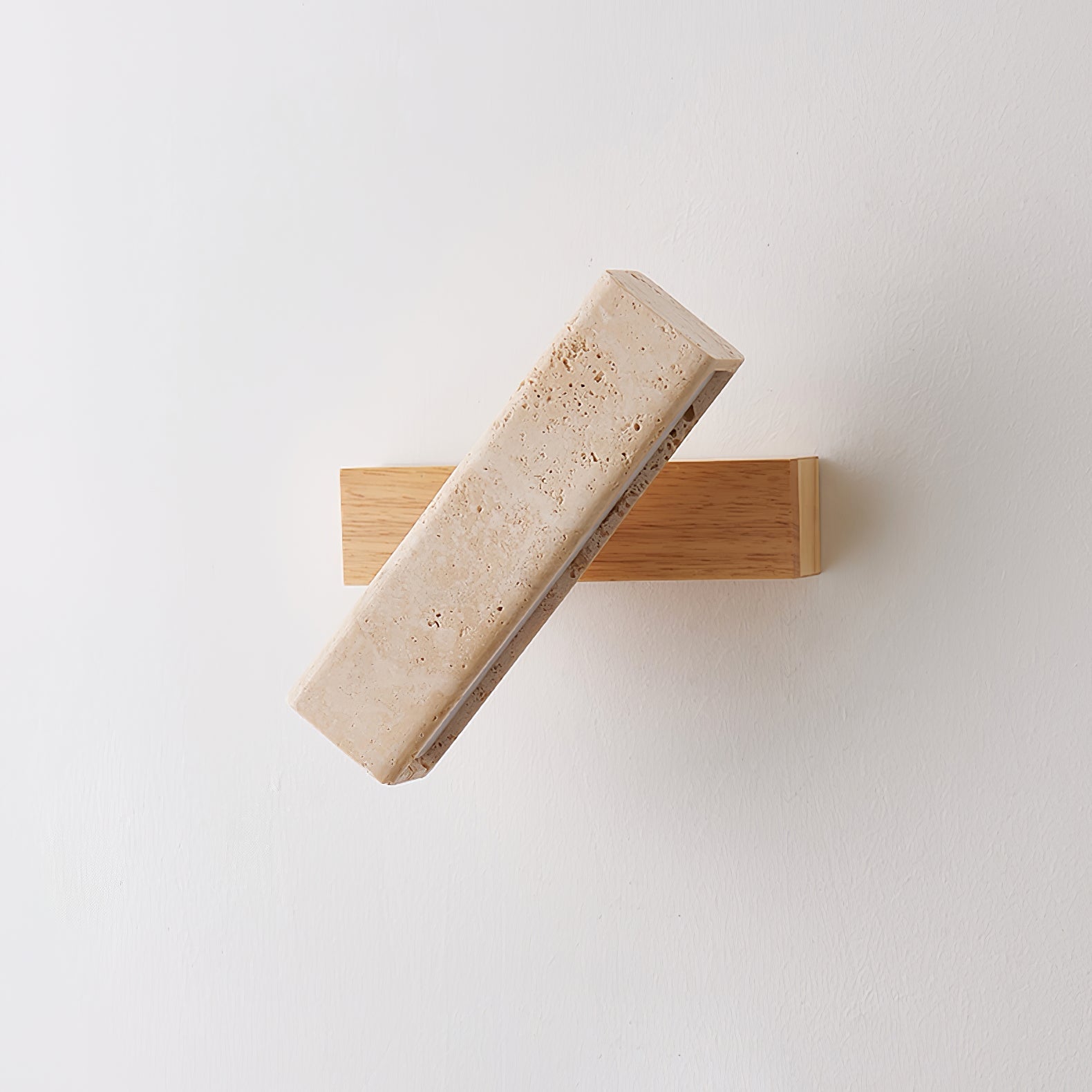 Esorora Rectangular Travertine Wall Light