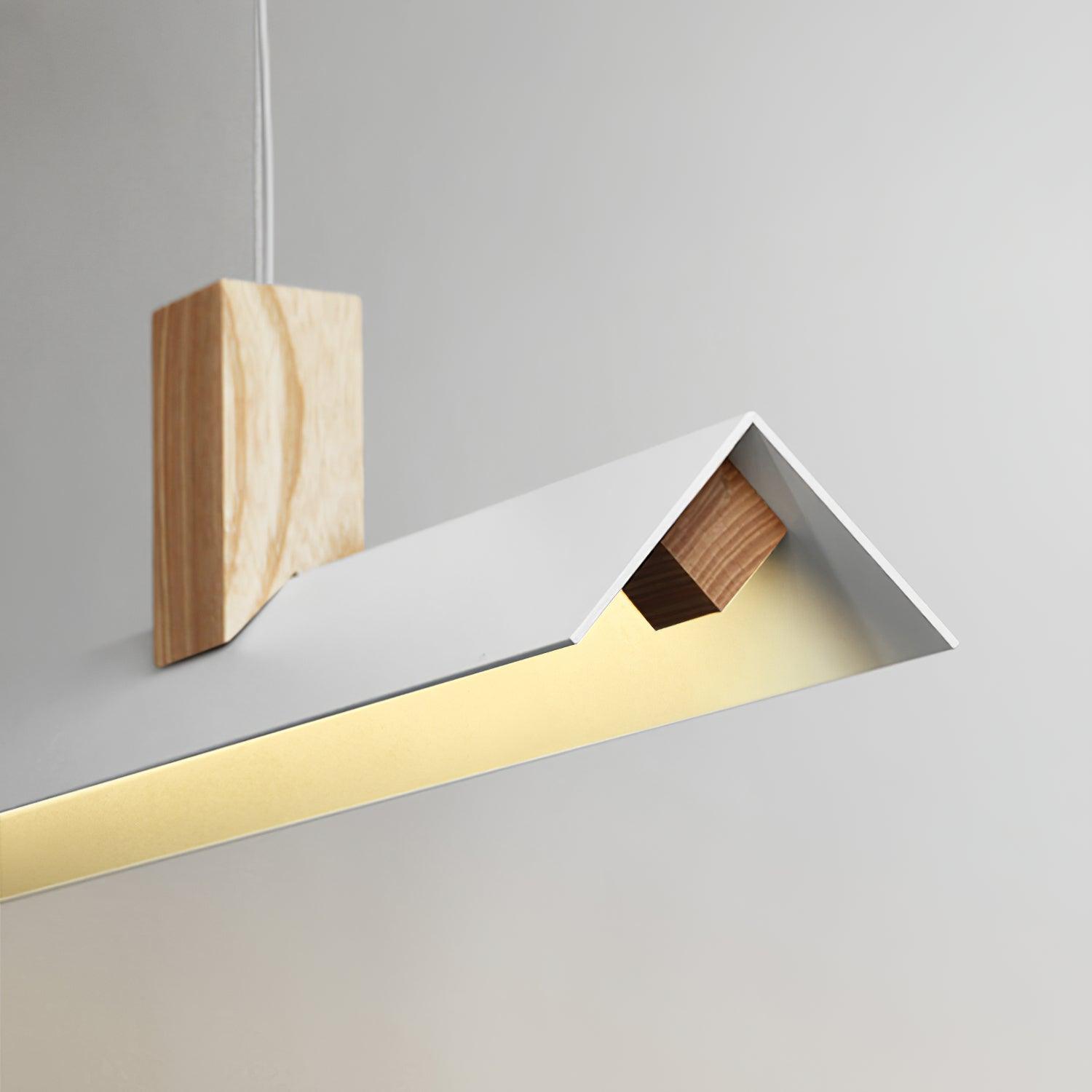Linea Minimalist Wooden Pendant Light