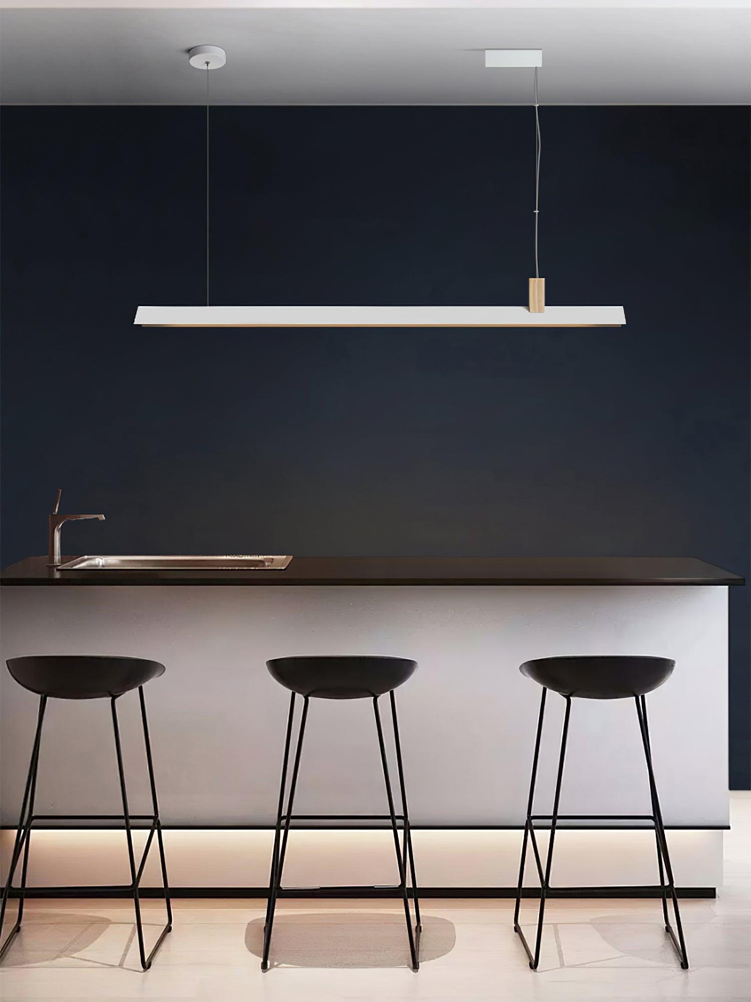 Linea Minimalist Wooden Pendant Light