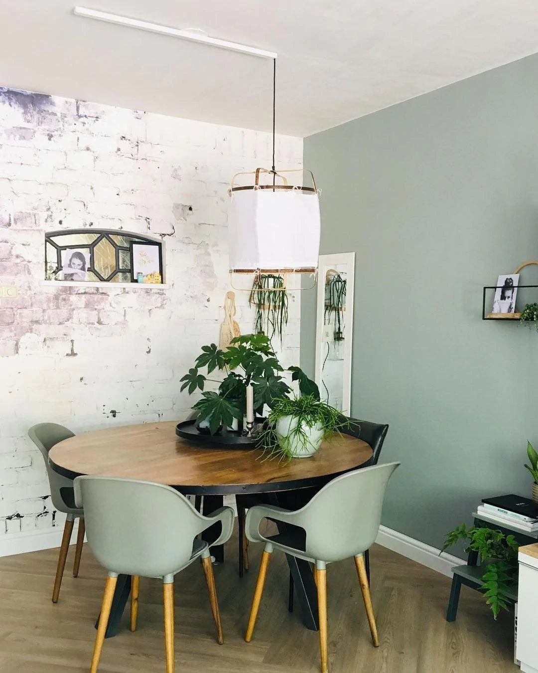 Arioelia Pendant Lamp Bamboo Shade for Living Room