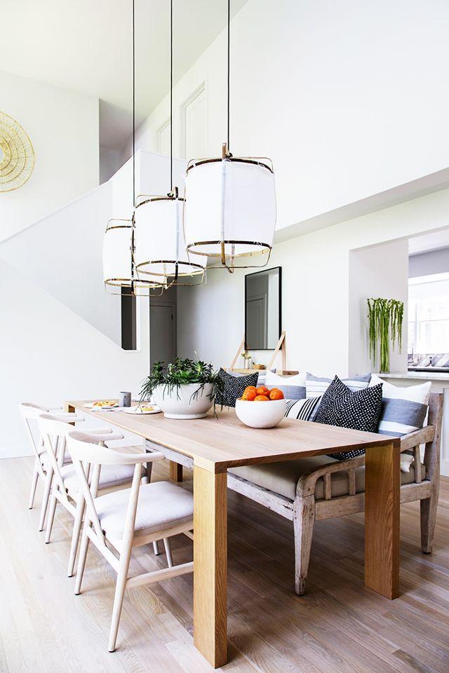 Arioelia Pendant Lamp Bamboo Shade for Living Room