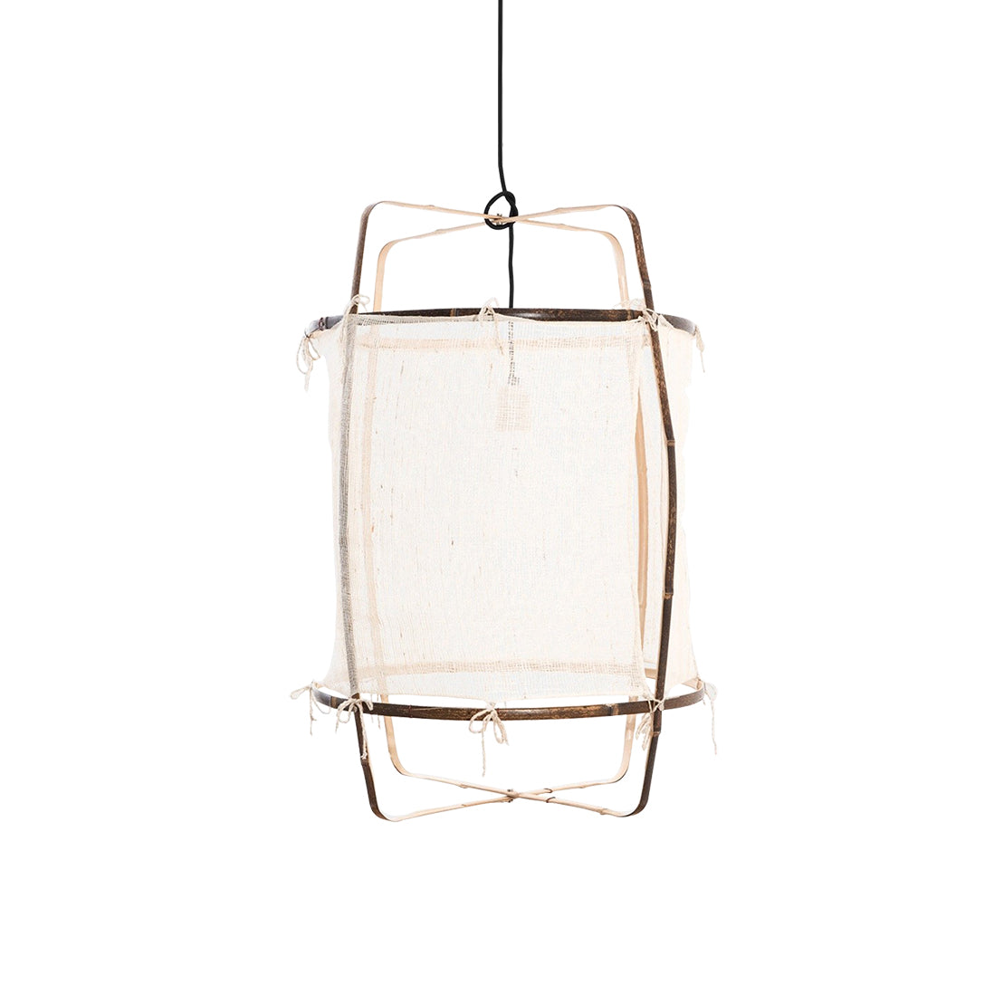 Arioelia Pendant Lamp Bamboo Shade for Living Room
