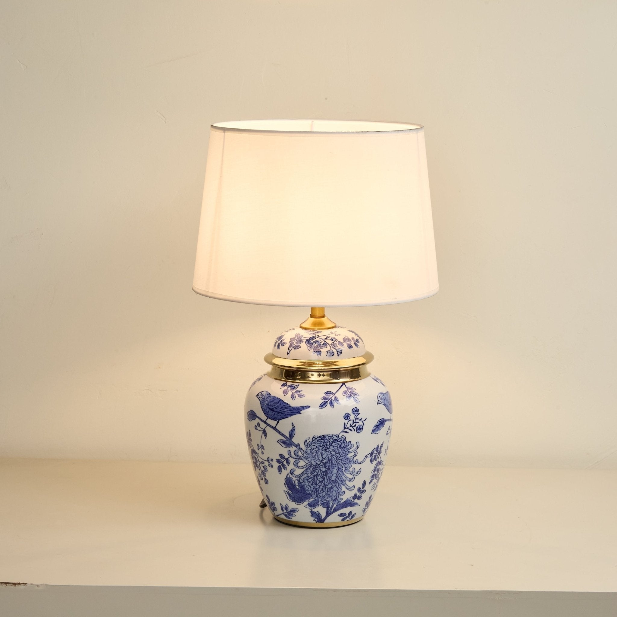 Azure Ceramic Table Lamp