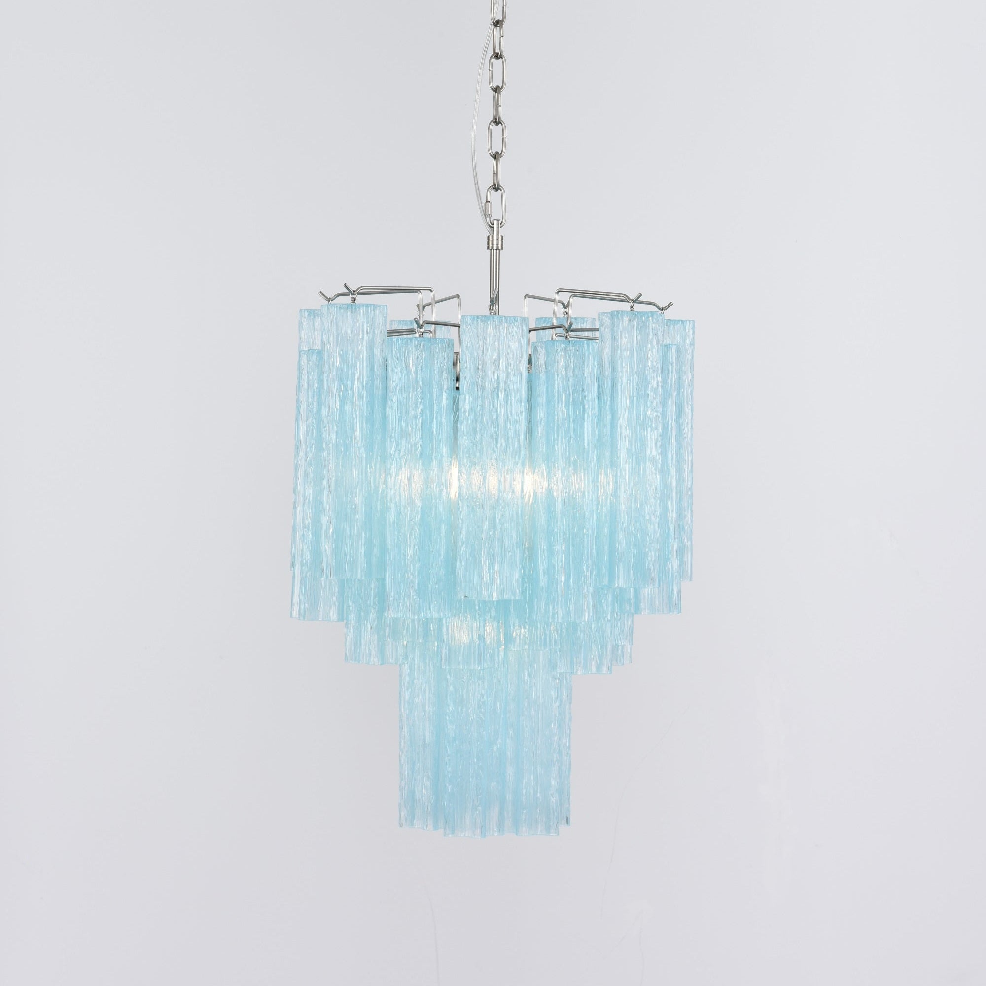 Celys Chandelier Azzura Murano Glass Tube Coastal