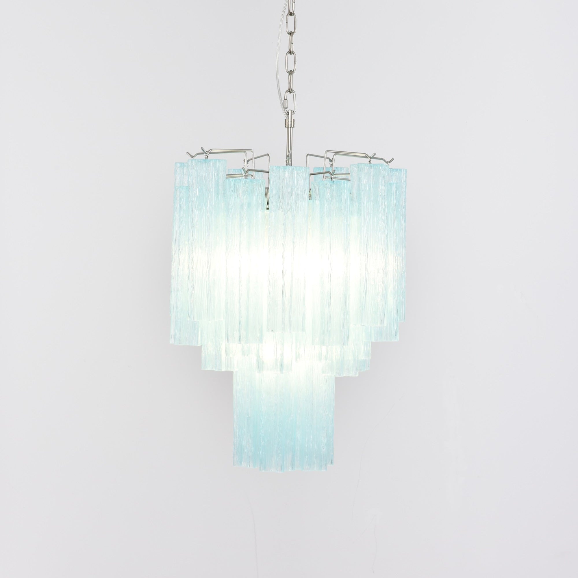 Celys Chandelier Azzura Murano Glass Tube Coastal