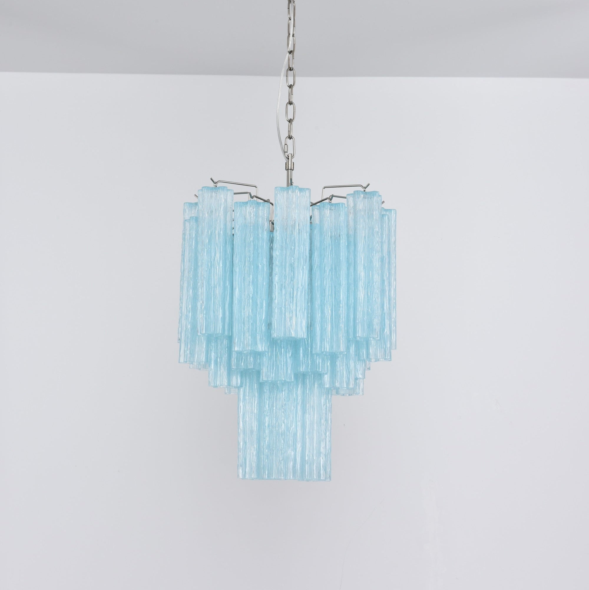 Celys Chandelier Azzura Murano Glass Tube Coastal