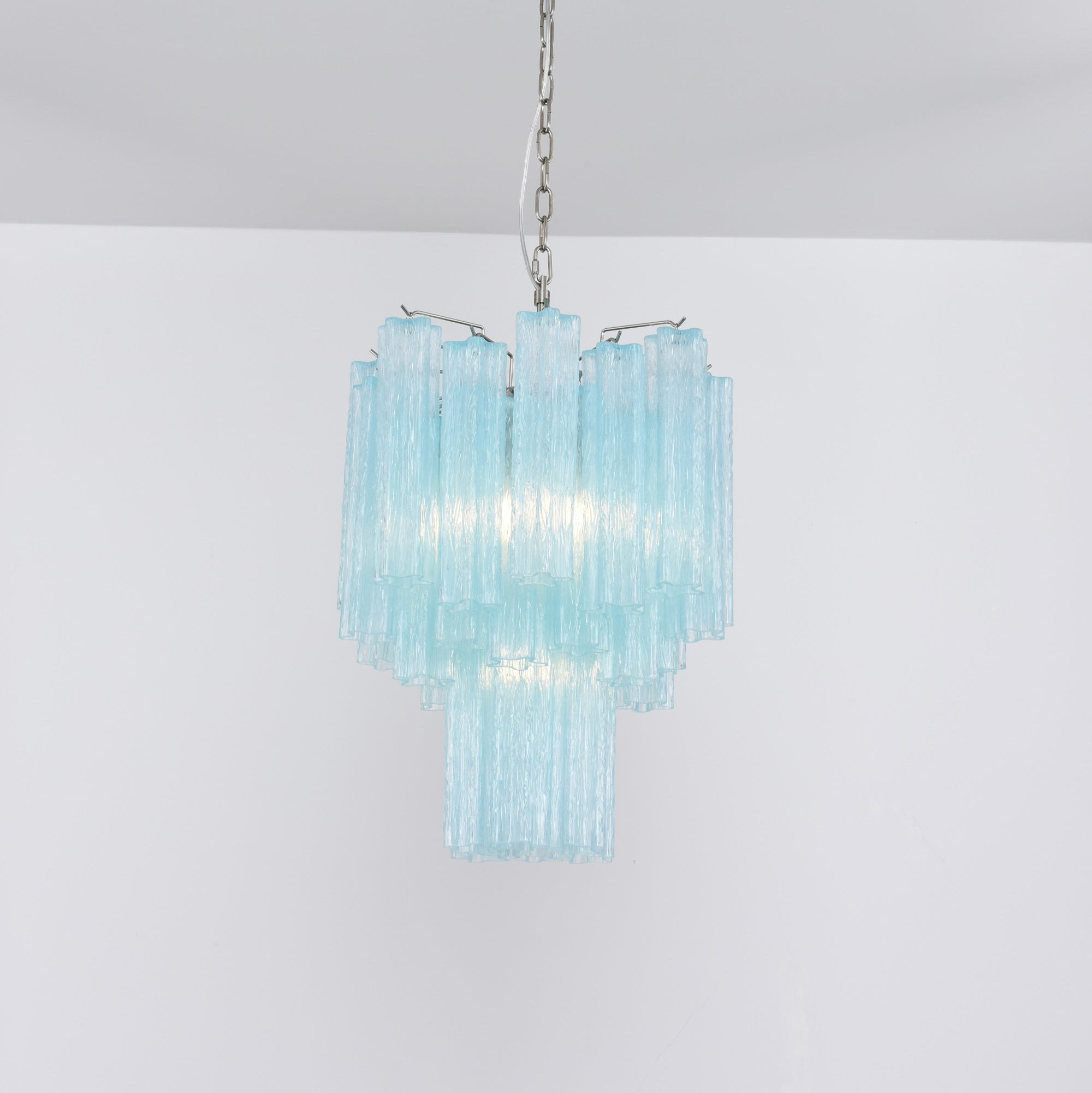 Celys Chandelier Azzura Murano Glass Tube Coastal