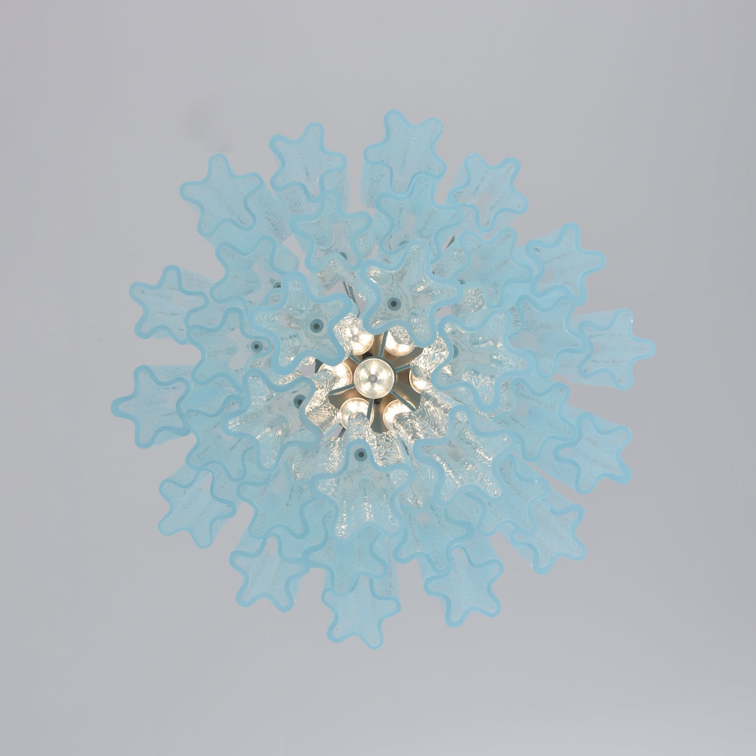 Celys Chandelier Azzura Murano Glass Tube Coastal